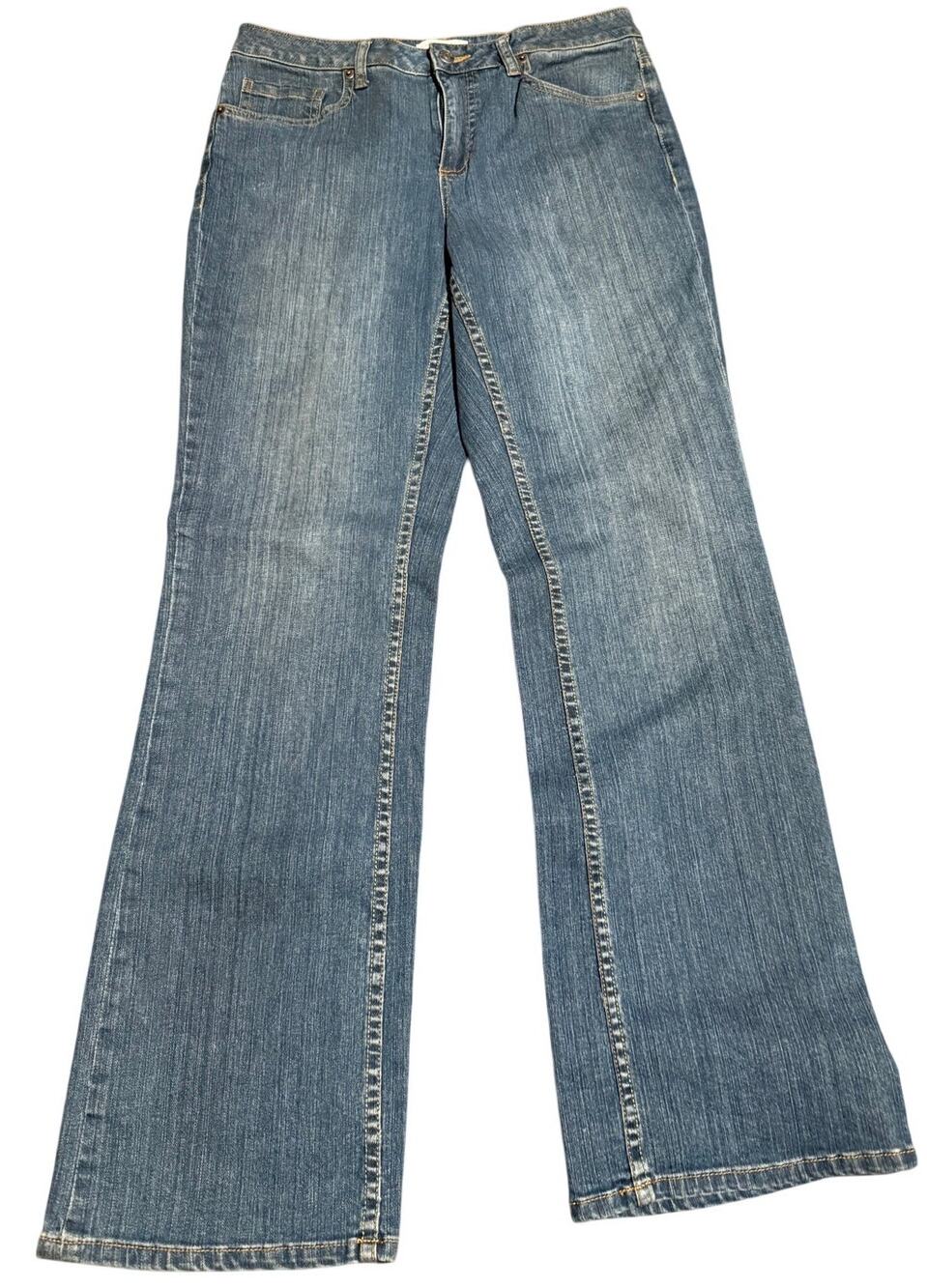 Coldwater Creek Natural Fit Trouser Jeans, Wide Leg, Women's Size 10